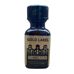 afbeelding van een flesje amsterdam gold label 24ml