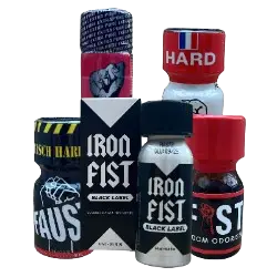 Afbeelding van de product categorie ''Fist poppers''. Als je er op klikt kom je op de pagina waar je die poppers kunt bestellen.