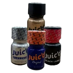 Afbeelding van de product categorie ''Juic'D Poppers''. Als je er op klikt kom je op de pagina waar je die poppers kunt bestellen.