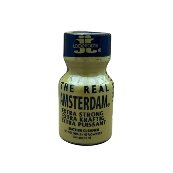 afbeelding van een flesje the real amsterdam poppers